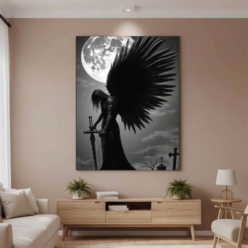 Peinture murale sur toile épée de collection salon affiche design moderne 40x80