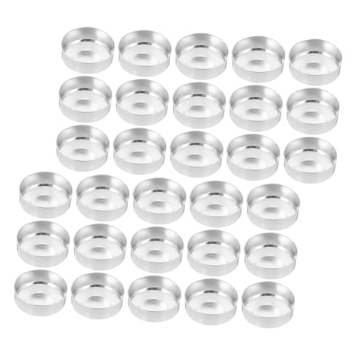 Yardenfun 150pcs Empty Tea Light Aluminum Tins Heat Resistant Metal Cups Multiuse Craft Containers