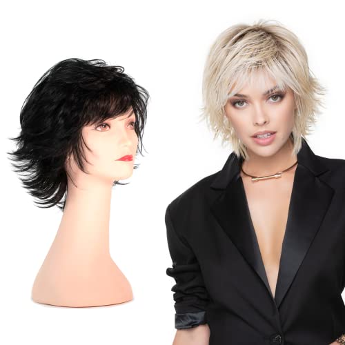 Tressallure Razor Cut Shag Wig Black