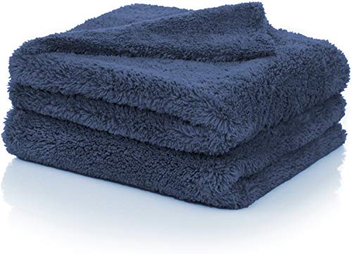 Aurum-Performance® Profi Auto Poliertücher ohne Rand (Ultra Lackschonend)  schonend weiches Mikrofaser Poliertuch perfekt für Polituren, Detailer, Sprühwachs oder Versiegelungen (2er Set)