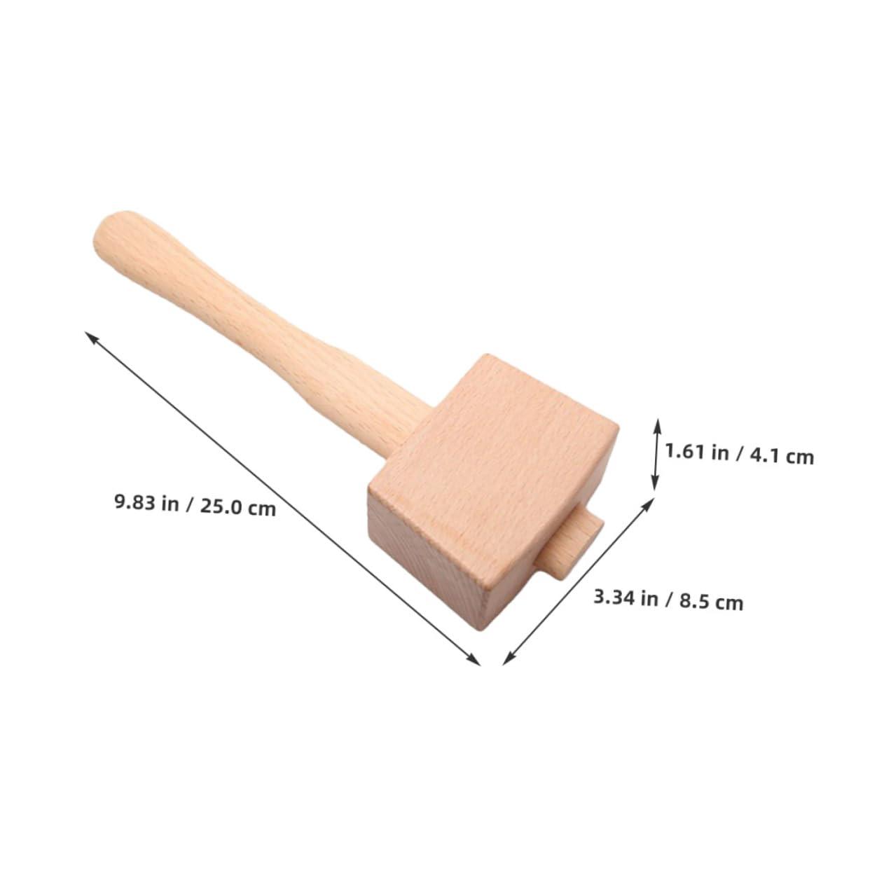 BUTIFULSIC Diy Wood Carving Hammer Small Wooden Mallet Beech Handle for Home Renovation and Craft Projects
