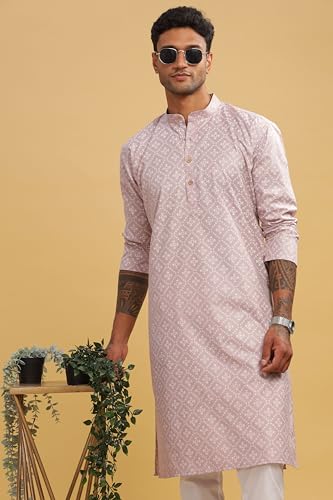 Image of BE ACTIVE Cotton Kurta for Men | Traditional and Refined Design | Indian Kurta | Full Sleeve Kurta