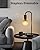 ONEWISH Industrial Table Lamp for Bedroom, Fully Dimmable Modern Bedside Lamps with 2700K Warm Light Bulb for Kids Reading, Minimalist Nightstand Lamps for Living Room, Office (Bulb Included)