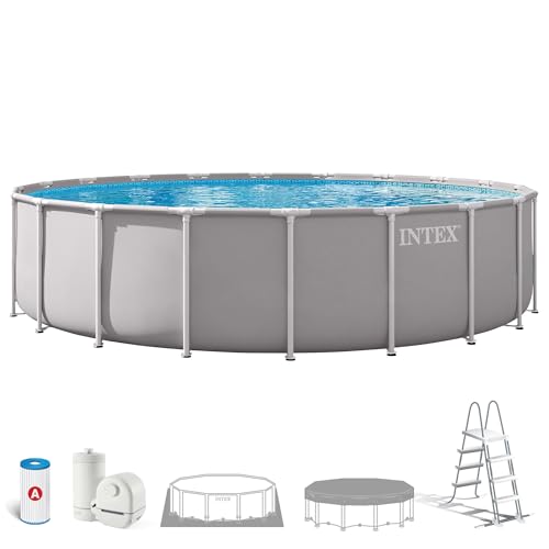 Intex - 26756ND - Kit Piscine Prism Frame Ronde Tubulaire 6,10 x 1,32