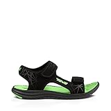 Teva Tidepool Sport Sandal (Toddler/Little Kid/Big Kid), Black/Lime-T, 2 M US Little Kid