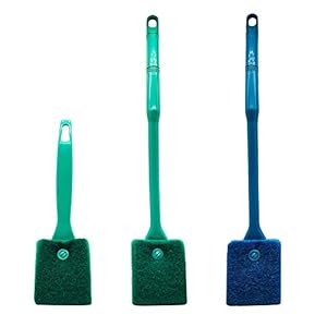 SHFSDHF 3 Pezzi Spazzola per la Pulizia della Spugna Dell’acquario Pennello per Spugna per Acquario Spazzola in Spugna per Pulizia Acquario per Acquario, Strumenti per la Pulizia Dell’acquario