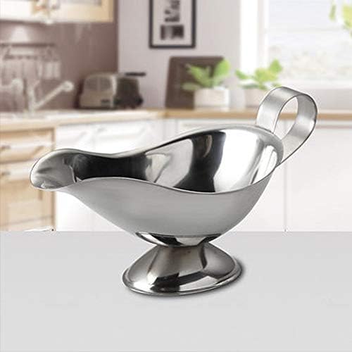 3 Ounce Food Grade Stainless Steel Gravy Boat for Juice Sauce Roasting Sauce, Pack of 3