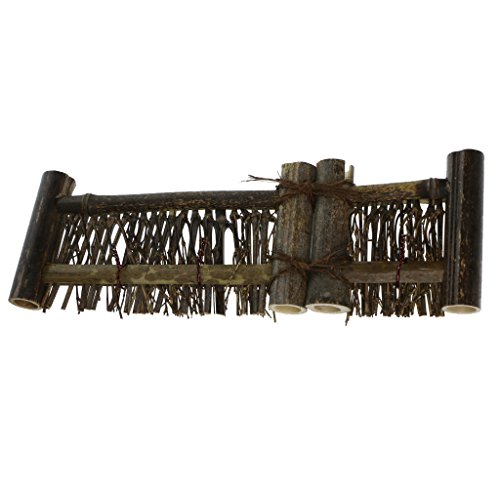 Prettyia Bambu Cerca Miniatura Bonsai Artesanato Paisagem - 1, M