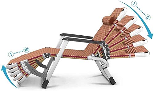 Chaise longue plage et lit de camp pliant multi-position pour jardin et terrasse - 4
