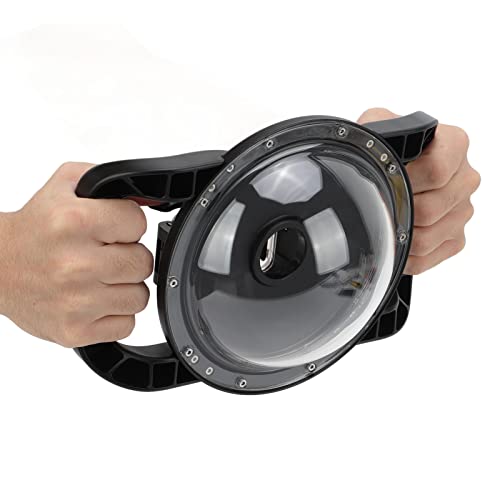 Custodia Subacquea Impermeabile per Fotocamera, Custodia con Doppia Impugnatura Stabilizzante e Pulsante di Scatto, per Fotografia Subacquea