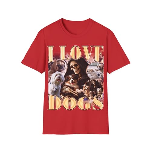 T-shirt amoureux des chiens motif squelette pour afficher votre passion