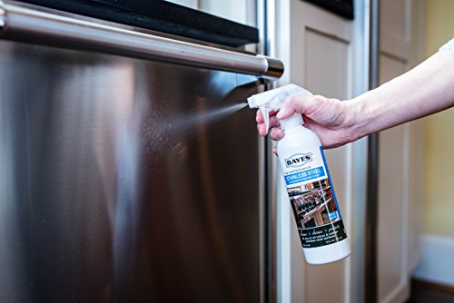 Bayes High-Performance Stainless Steel Cleaner, Polish, and Protectant - Includes Microfiber Cloth - Cleans, Shines and Protects Indoor and Outdoor Stainless Steel Surfaces - 16 oz - Thumbnail 6