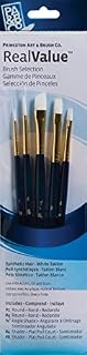 Princeton Art & Brush Synthetic White Taklon Real Value Brush Set