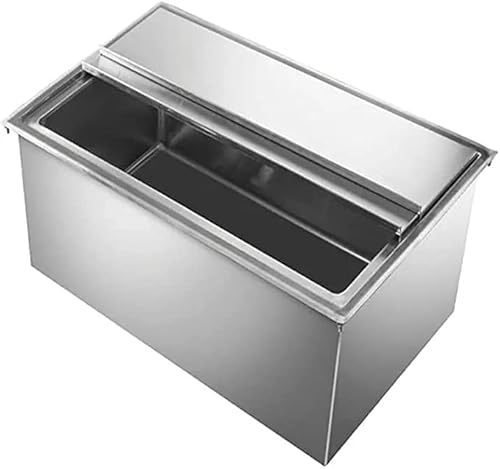 18" x 24" Commercial Stainless Steel Drop-in Ice Bin Chest