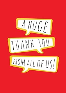 A Huge Thank You from All of Us A4 Card - Large Thank You Card, Large Leaving Card, Large Teacher Card