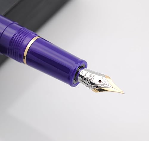Vista 82 de JINHAO 82 Pluma Estilográfica (Rosa Transparente Rojo, Punta Fina 0.020 in)