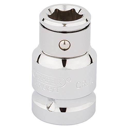 Image of Draper 16811 1/2-Inch Square Drive Bit Holding 10 mm Socket , Blue