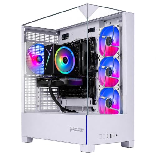 Image of Skytech Gaming Archangel 5 Gaming PC, AMD Ryzen 7 8700F 4.1GHz, NVIDIA RTX 5060 Ti 8GB VRAM, 1TB NVMe SSD, 16GB DDR5 RAM 6000, 750W Gold PSU, Wi-Fi 5, Windows 11, Desktop