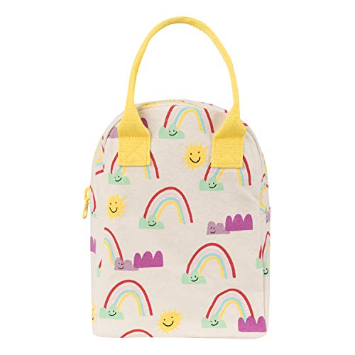 Fluf Zipper Lunch Bag | Reusable Canvas Lunch Box for Women, Men, Kids
