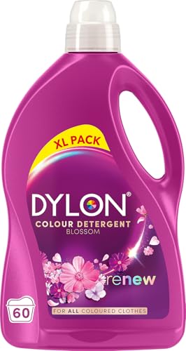 Dylon Blossom Colour Detergent (60 Wash Loads) Liquid Laundry Detergent for all Coloured Clothes renewing in every wash with optimal results in 10 washes