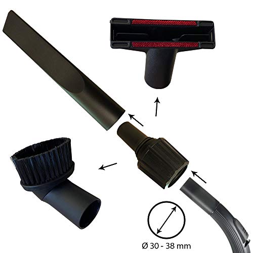Staubsauger Düsenset - 4 teilig Für Bauknecht 3900, Bosch BSA210002, Bosch BBS2508CH05, Bosch BSG8126615, Bestron VS96, BSD1204AU/04, BBS620404, BSGL52232/01, Synchropower Energy Specialist Hepa