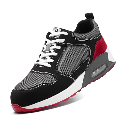 Safety Shoes Steel Toe Lightweight Work Sneakers for Men and Women Kevlar Midsole Slip Resistant Industrial Footwear