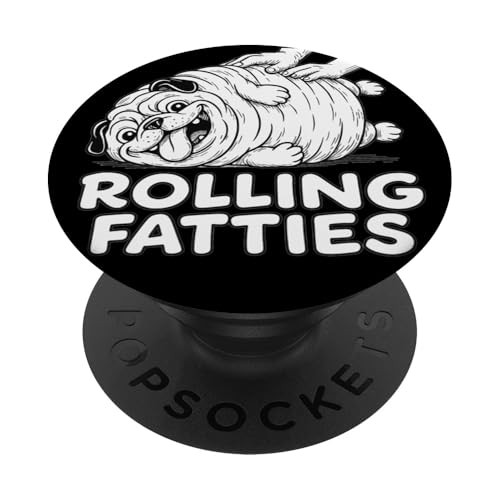 Rolling Fatties Funny Pug Meme Cute Fat Pug Dog Pug