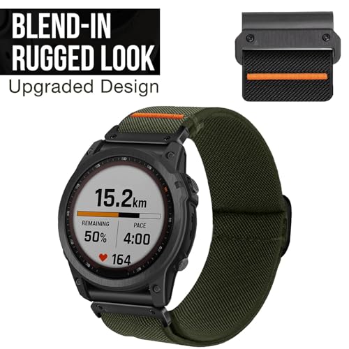 Correa elástica de nylon 26mm para reloj Garmin miniatura 3