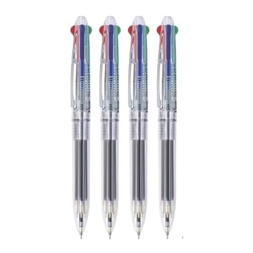 Flair Sunny 4 Colour Ball Pen, Black Blue, Red Green in One Pen, (Pack of 4 Pens)