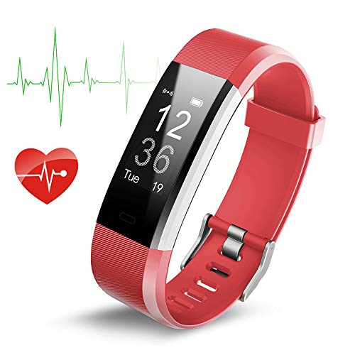 Fitness Tracker with Heart Rate Monitor IP67 Waterproof Wristband Smart Wristband with Pedometer