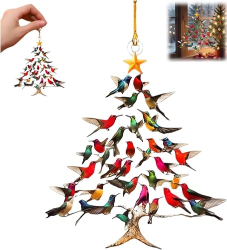 Hummingbird Christmas Ornament, 2025 New Stacked Hummingbird Ornament for Christmas,