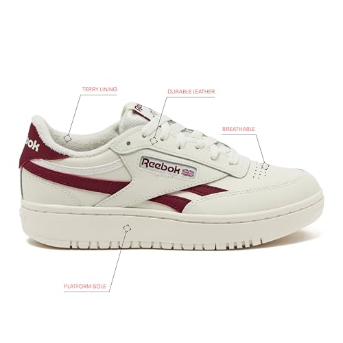 Image of Reebok Womens Club C Double Revenge Platform Tennis Shoes for Women, Fashion Womens Sneakers