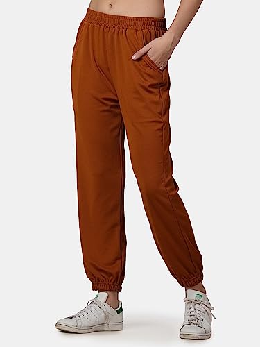 Image of POPWINGS Casual Solid Joggers for Women || Loose Fit Joggers for Women ||Joggers for Summer Wear