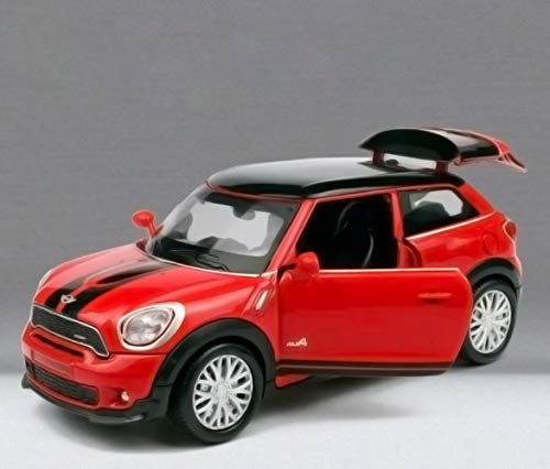 Image of Magicwand MZ 1:32 Scale Coooper Die-Cast Car with 4 Openable Doors Music,Pull Back Action & Glowing Head & Tail Lights【Pack of 1】【Colors as Per Stock】