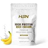 HSN Crema de Arroz Proteica | Plátano 2Kg = 40 Tomas por Envase | Whey + Caseína + Harina de Arroz Pregelatinizada | Sin Azúcares Añadidos | No-GMO, Vegetariano, Sin Gluten