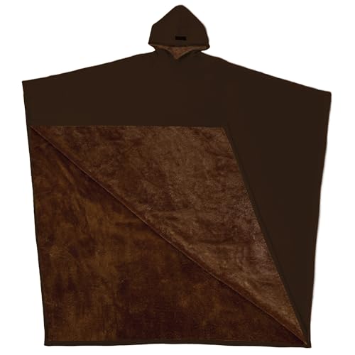 FREE THE SHEEP Eden Hoodie Oversized Weighted Hoodie Cloak with Ultra-Soft Faux Fur Liner (Terra 57 to 510)