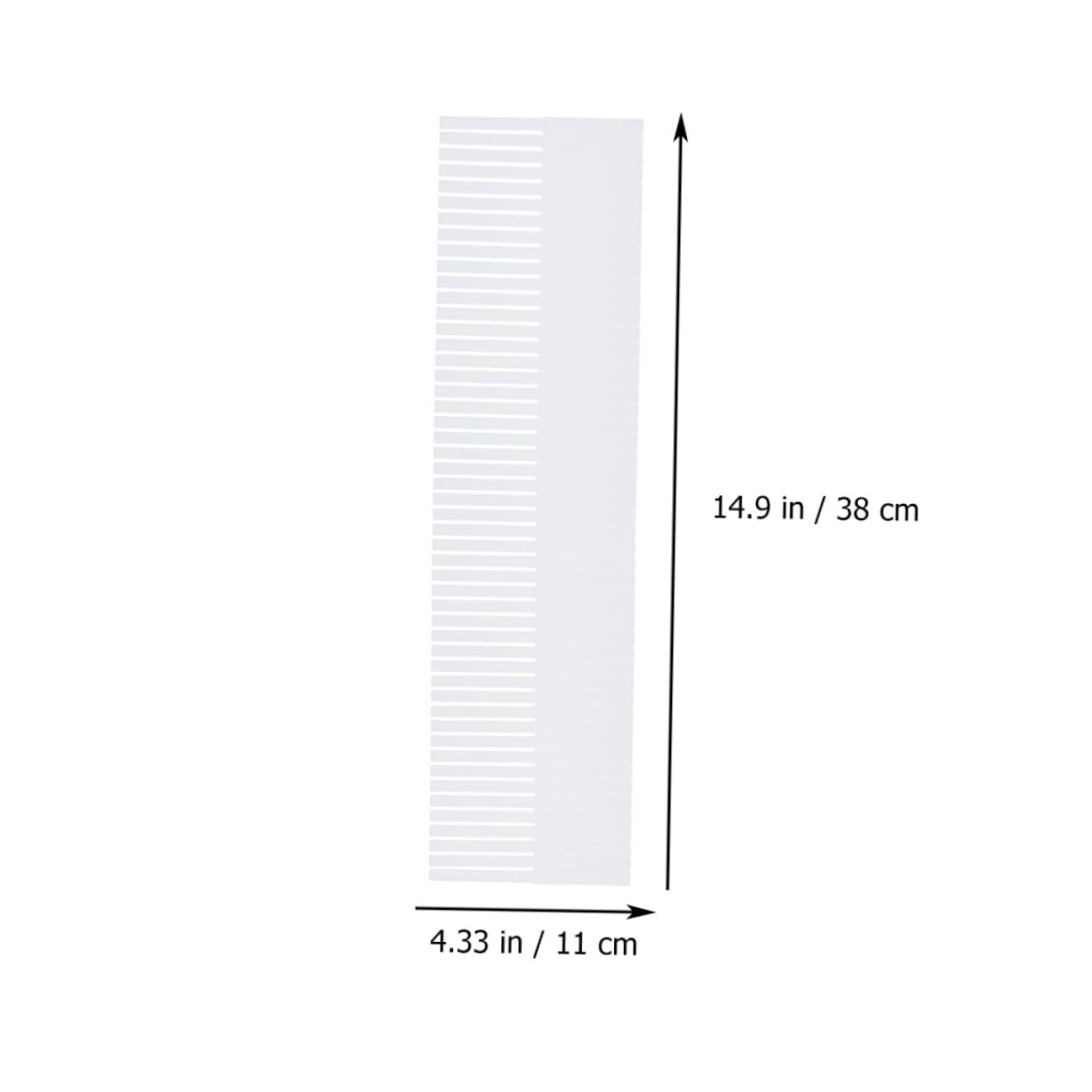 Divisori per Cassetti per Armadio, Plastico Bianco 38x11 Cm, 10 Pezzi