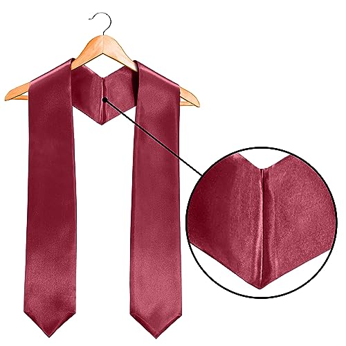 Image of Plain Graduation Stole Sash 60 Inch Unisex Adults Solid
