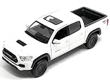 2023 Tacoma TRD PRO Pickup Truck White with Sunroof Special Edition Series 1/27 Diecast Model Car 32910WH