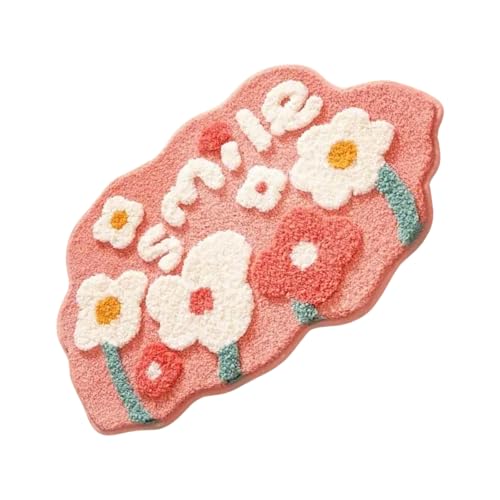 Flower Cashmere Carpet Bedroom Nonslip Bedside Area Carpet Soft Children Play Mats Comfortable Home Decoration Bedside Blanket