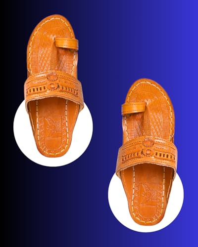 Image of Kolhapuri Chappal for Men|Kolhapuri Slippers for Men|Kolhapuri Shoes for Men|Leather Slippers for Men|Wedding Slippers for Men-A1