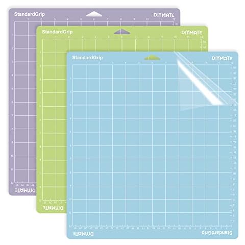 Cutting Mat for Cricut Explore One/Air/Air 2/Maker, 3 Packs Cutting Mats Accessories, Cutting Mat, Craft Cutting Mat Set, Self-Adhesive Quilting Accessories Cover