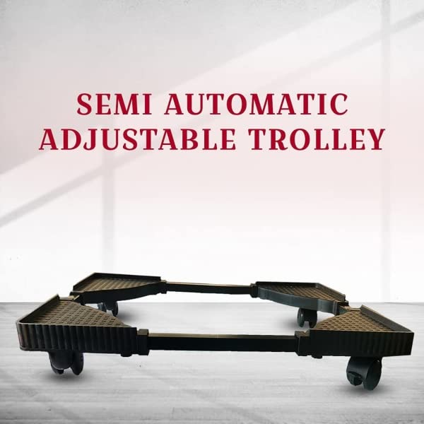 SPYLOCK Semi Automatic Adjustable Trolly Washing Machine Stand Top Load
