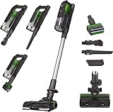 Hoover HF9 Akku-Staubsauger beutellos + Tierbürste – 60 Min. Laufzeit mit 2 Akkus – leistungsstarker Akkusauger kabellos – Anti-Twist Düse mit LED-Licht für alle Bodenarten, Pets Edition für Tierhaare