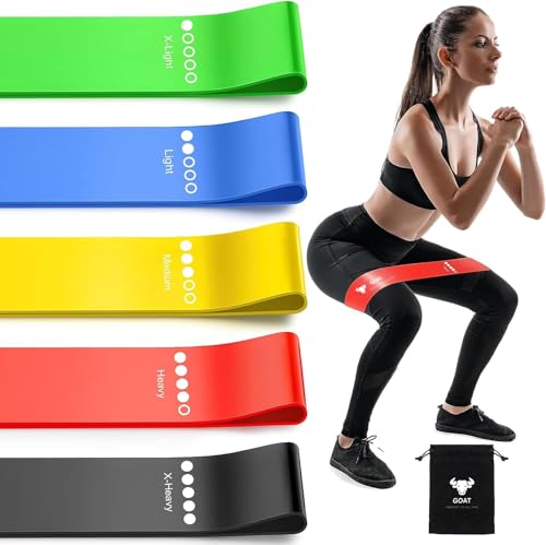 Goat Resistance Band Mini Loop Hip Perfect for Toning & Home Work...