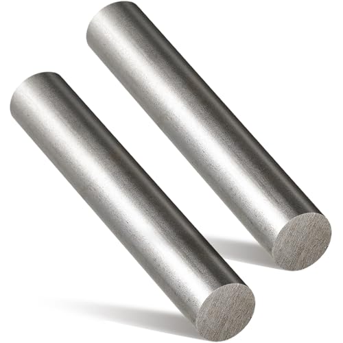 Barre en acier au carbone 1018 Gisafai cylindrique Ø 2,5 cm de long 15,2 cm lot de 2