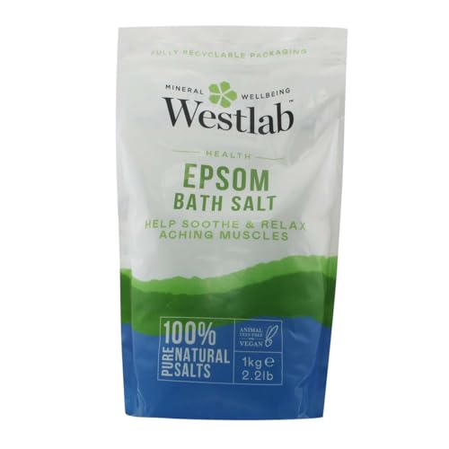 Westlab Epsom Salt wiederverschlieĂźbarer Stand-up-Beutel, 1 kg