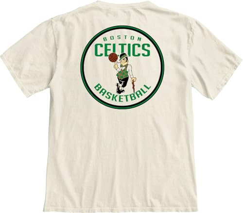 Image of Blue 84 NBA Unisex-Adult NBA Officially Licensed T-Shirt Ringspun Front /Back Ivory