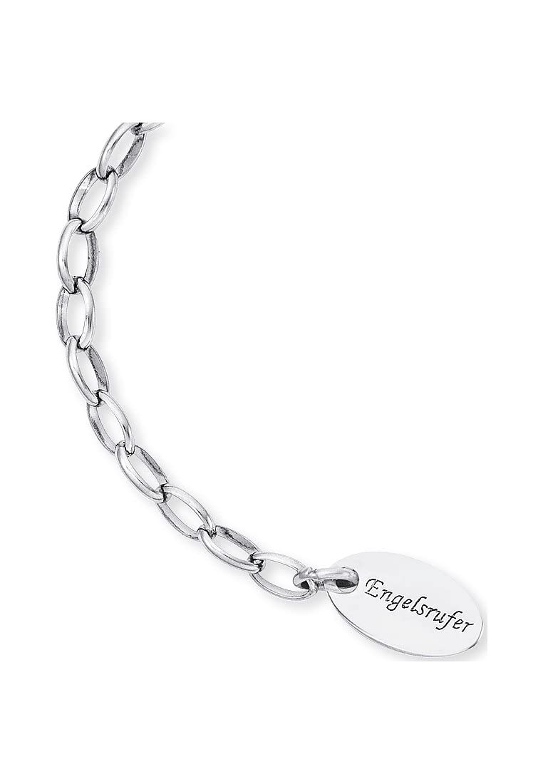 Engelsrufer Fußkettchen für Damen mit Anhänger, 925er Sterlingsilber rhodiniert, oder Edelstahl, verstellbare Länge, nickelfrei, Allergiker geeignet