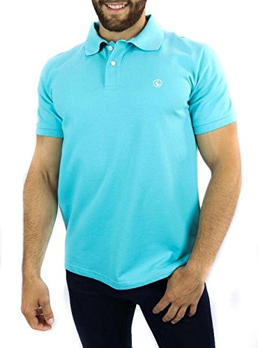 El Ganso Liso Polo, Turquesa, Small (Tamaño del Fabricante:S) para Hombre